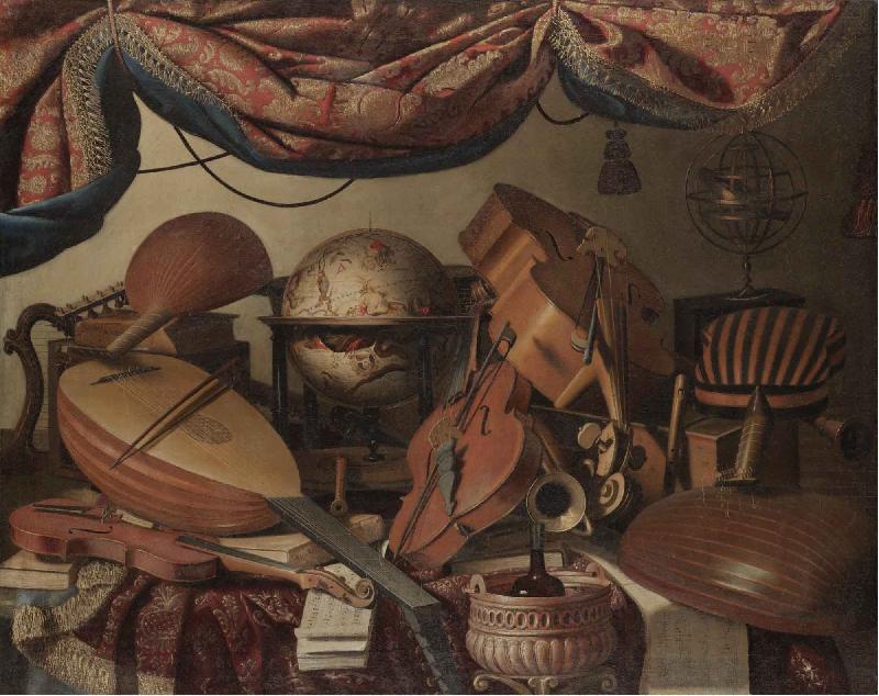 Bartolomeo Bettera A Still Life with Musical Instuments including a Viola China oil painting art